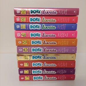 Lot of 10 Dork Diaries Books - Hardcover - Like New Condition